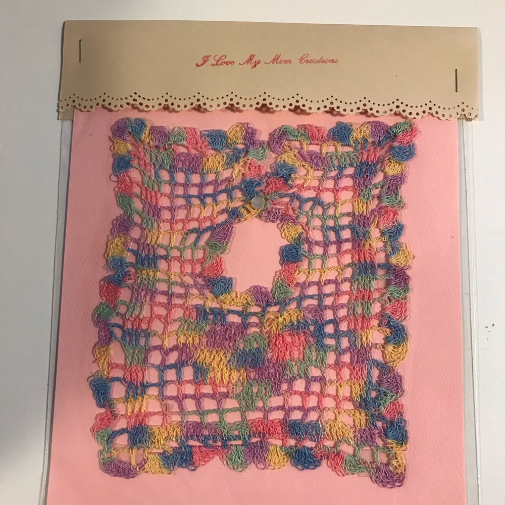Cottagecore Premie or Stuffed Animal Baby Bib (multi colored)